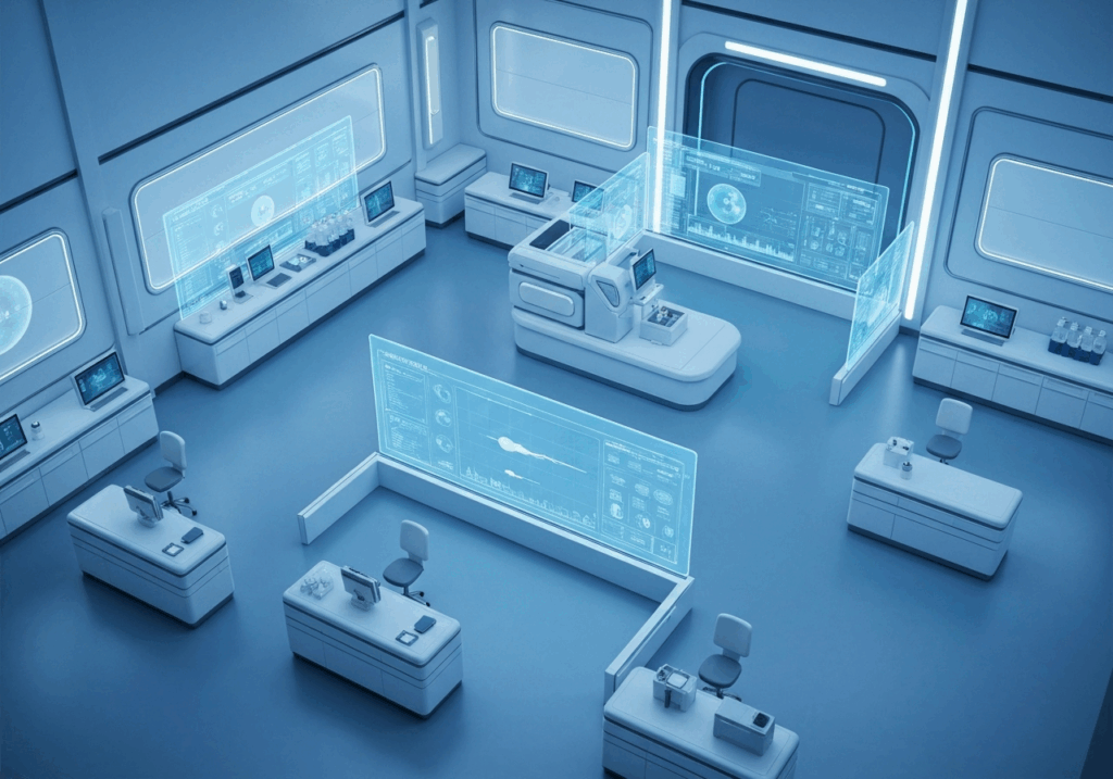 sperm diagnosis in art using androwash